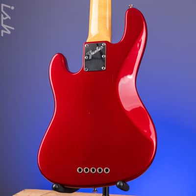 1997 Fender Roscoe Beck V Bass Candy Apple Red image 15