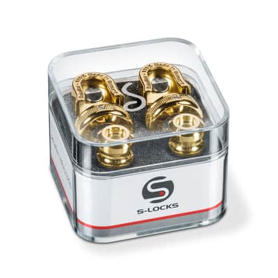 Schaller S-Locks Strap Locks, Gold, Set (2) image 3