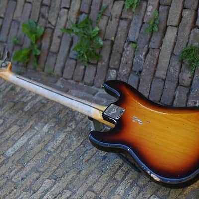 Fender Custom Shop 1958 Precision Bass® Relic® - Super Faded Aged Chocolate 3-Color Sunburst image 11