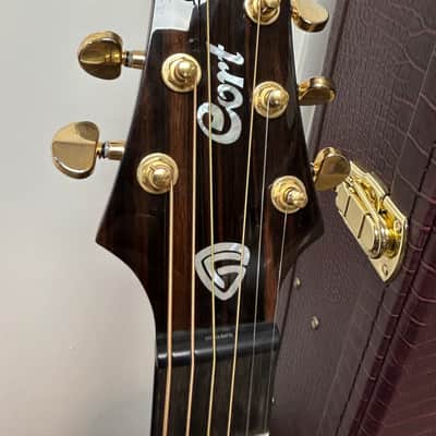 Cort LUXE Frank Gambale Series Adirondack Spruce/Blackwood Concert Cutaway Acoustic Electric Guitar- Natural Glossy image 8