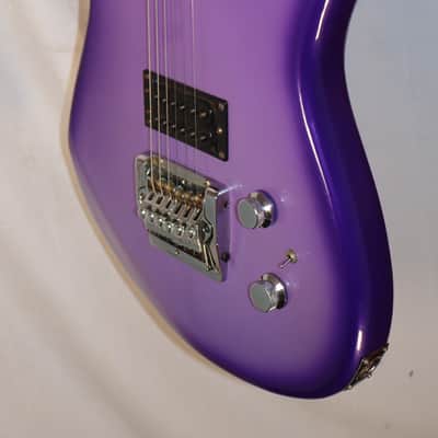 Hohner Professional ST Metal Purple Burst Locking Tremolo electric guitar used image 3