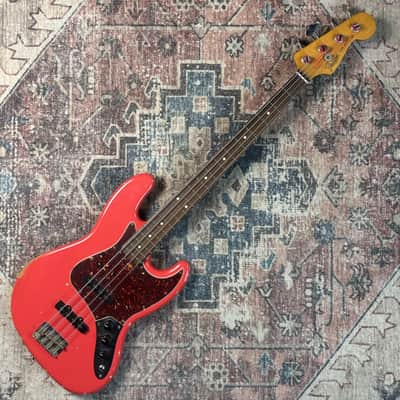 2015 Fender Road Worn ‘60s Jazz Bass Fiesta Red Electric Bass Guitar! image 3