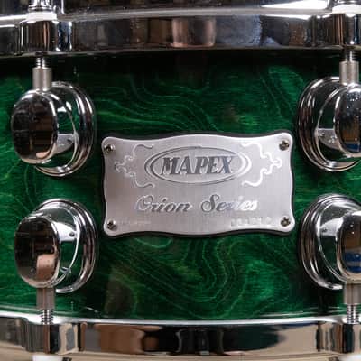 Mapex Orion 5.5x14 Emerald Green Snare Drum image 11