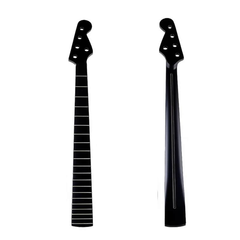 Custom 5-string bass neck -20 fret all black image 1