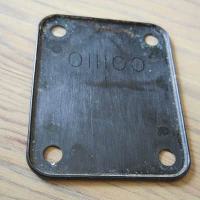 Fender Neckplate 1980's with original Black back pad image 3