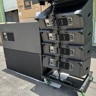(4)JBL SRX910LA Dual 10" Powered Line Array Loudspeaker W/(2) SRX928S Subs (THS) image 11