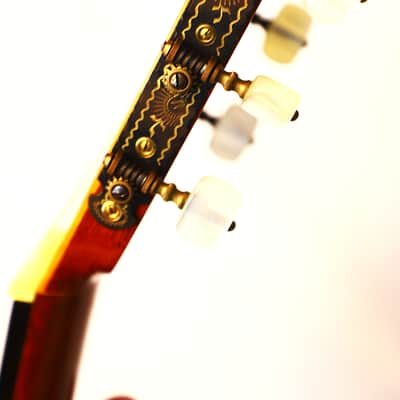 Enrico Piretti 1974 – masterpiece of a classical guitar - exquisite sound qualities + fine inlays - check video! image 13