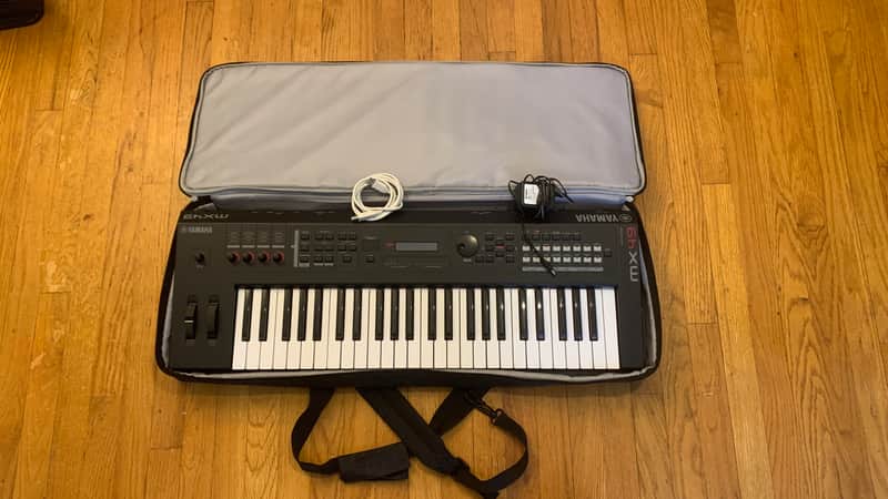 Yamaha MX49 MKII Synthesizer 2016 - Present - Black W/ Gig Bag and Cables image 1