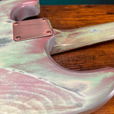 Warmtone Custom Guitars Strat Style Body & Neck W/ Case "Old Winter" Nitro image 20