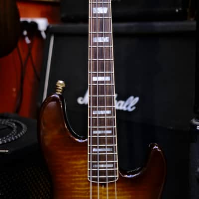 Fender American Deluxe FMT Jazz Bass 2002 - Bourbon Burst image 2