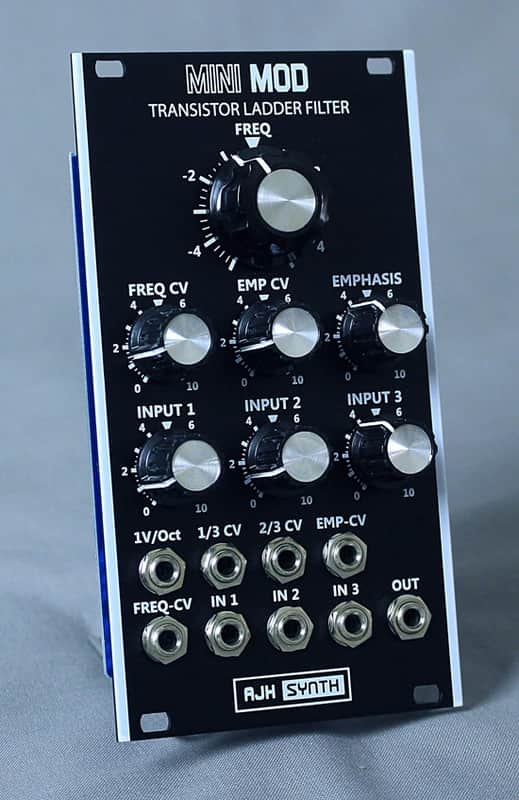 AJH Synth MiniMod VCF Eurorack Module (Vintage Black) image 1