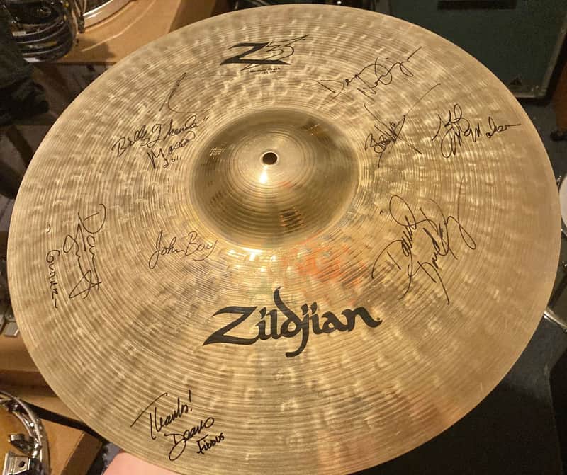 Zildjian Z3 20" Medium Crash Cymbal Signed by Tim Mcgraw Band 2011 image 1
