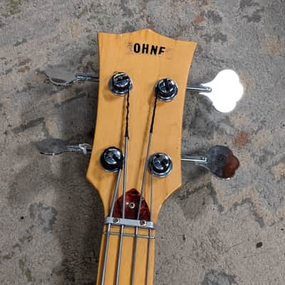 Hohner Bartell Black Widow Fretless Bass image 4