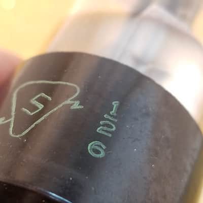 Sylvania Matched Pair (2) 6SN7GT tNOS AT1000 TESTED Vacuum Tubes T3 Tall Boy 2-hole black in-facing T plates dual triode 1949-1953 image 18