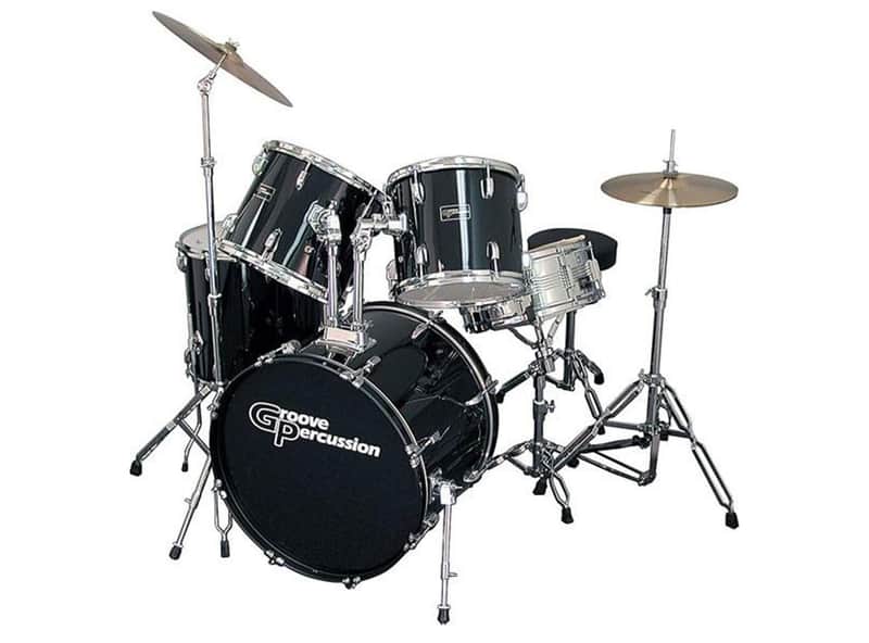 Groove Percussion 5-Piece Drum Set with Hardware and Cymbals image 1