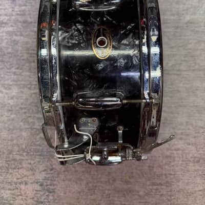 Slingerland 1950s 14x5 Solid Shell Black Diamond Pearl Late 1950s - BDP image 6