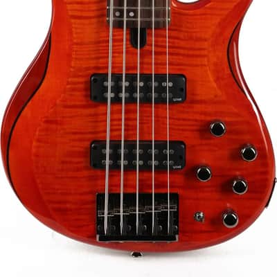 Yamaha TRBX605FM 5-String Bass Guitar, Rosewood Fingerboard, Caramel Brown image 1