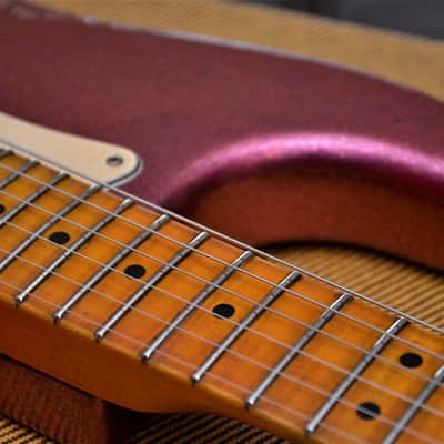 American Fender Stratocaster Custom Pink Sparkle image 4