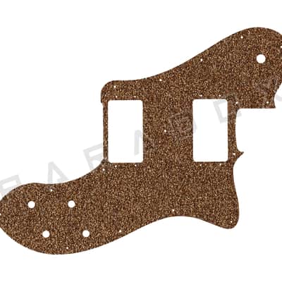 Custom Pickguard For 2023 - 2025 Made in Mexico Fender Vintera II '70s Telecaster Deluxe - Rose Gold Sparkle Acrylic .112"