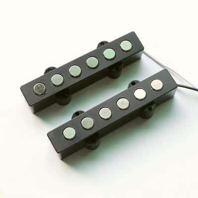 6 String Jazz Bass Style Ceramic Large Pole Pickups Set image 1