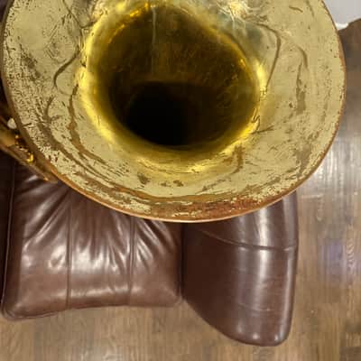 King 1140W Student Model 3-Valve BBb Tuba 2010s - Clear-Lacquered Brass image 4
