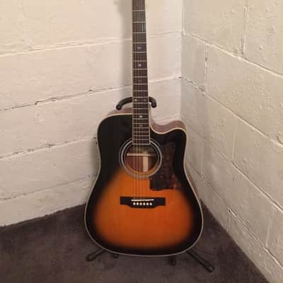 GIBSON Epiphone Masterbilt DR-500MCE Acoustic-Electric Guitar Vintage Sunburst image 1