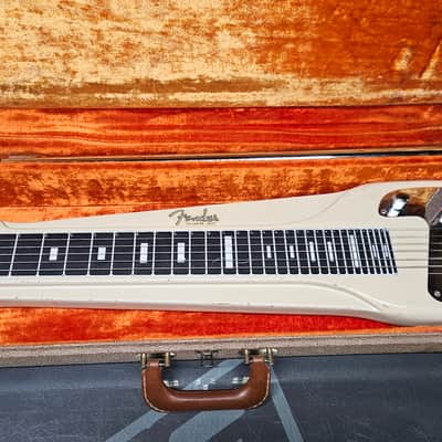 1962 Fender Fender Deluxe Lap Steel w/ OHSC + Legs + Nick Manoloff Slide • Desert Sand• Serial# 8263 image 1