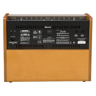 Fender Acoustic Guitar Amplifier 100-watt, Natural Blonde, 2314000000 Bundle w/ Pig Hog PCH10BK Black Woven Instrument Cable, Power Cable and Liquid Audio Polishing Cloth image 5