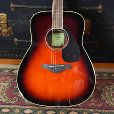 Yamaha FG830 TBS Spruce/Rosewood Tobacco Brown Sunburst Dreadnought Acoustic Guitar #0600 image 1