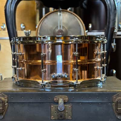 NEW Ludwig 6.5x14 Ludwig Copper Phonic w/ Smooth Shell & Tube Lugs image 4
