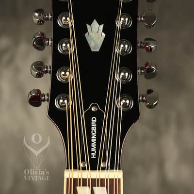 2006 Epiphone Hummingbird-12 string flattop acoustic Cherry Sunburst NEAR MINT!!! image 3