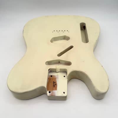 MJT Telecaster Body Lefty Relic Alder Nitro Vintage White Light mjt6672 image 3