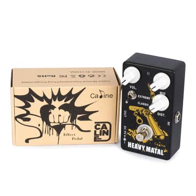Caline CP-77 Black Heavy Matal Distortion Guitar Effect Pedal image 5