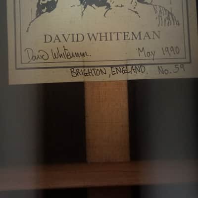 David Whiteman No. 59 1990 - Natural Handmade Classical Guitar image 10
