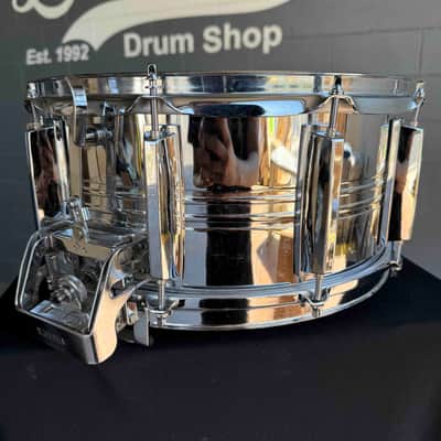 ~RARE!~ Vintage MIJ Yamaha SD-065MD Solid Steel 6.5x14 Snare Drum with Parallel Strainer (Rm 4) image 3