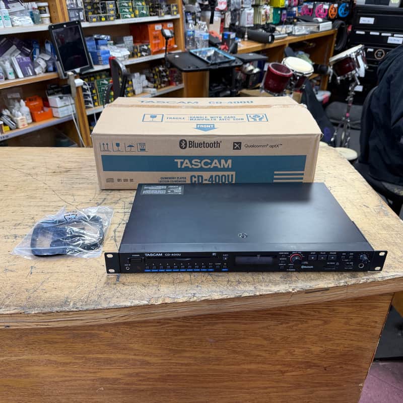 Used Tascam CD-400U CD / SD / USB Player with Bluetooth in Original Box image 1