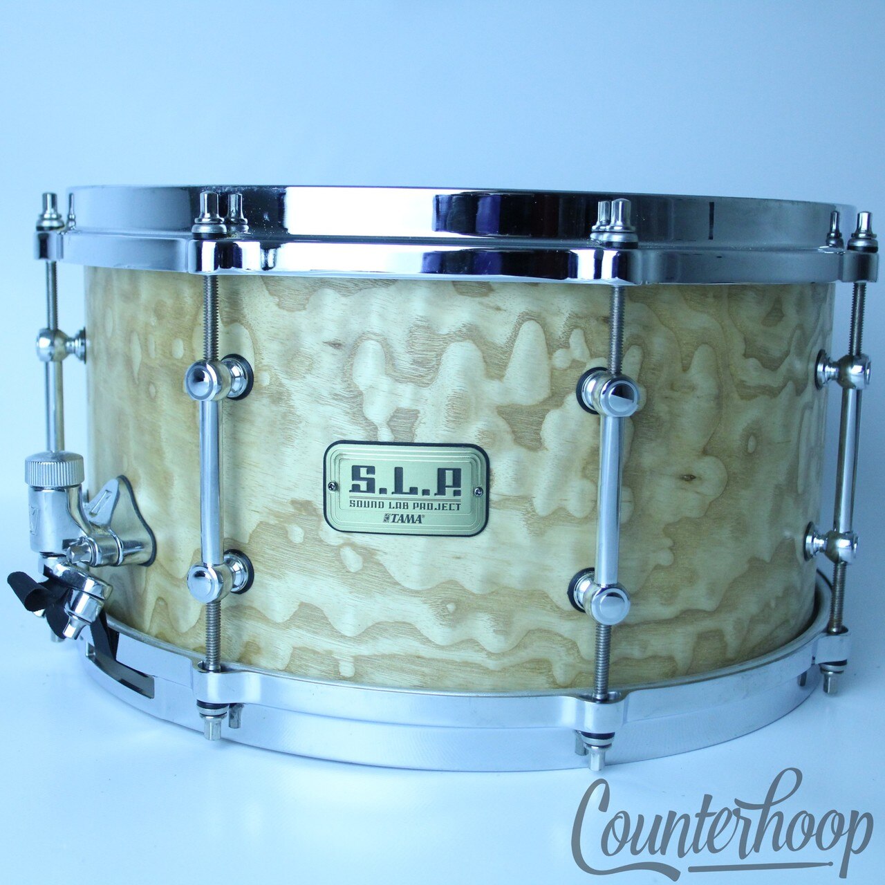 TAMA 13x7" S.L.P. Series Tamo Ash 13ply G-Maple Snare Drum Cast Rims LGM137STA — main photograph