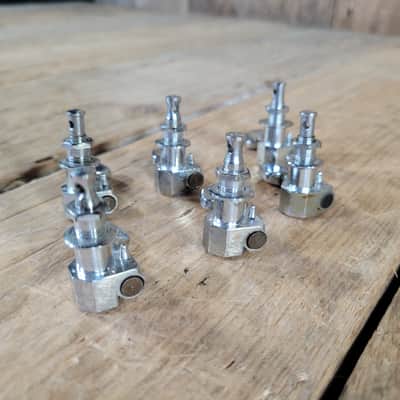 Ping 6 In Line Tuners Tuning Pegs 1970s - Chrome image 4