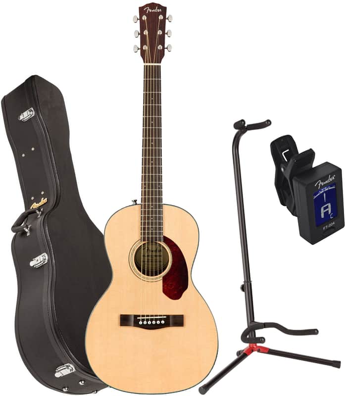 Fender 0962712221 CP-140SE NAT WC Acoustic Electric Guitar w/ Case, Stand, and Tuner image 1