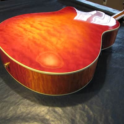 2005 Ibanez AEF 100 Acoustic Electric Guitar Antique Cherry Burst image 12