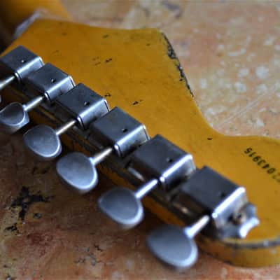 American Fender Stratocaster Nitro Faded White Heavy Relic Custom Shop Fat 50's Pickups image 13