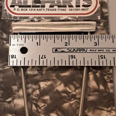 Allparts Trapeze TP-429 Tailpiece 80's-90's - 6 String Chrome Tailpiece - New Old Stock image 4