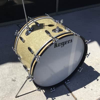 Rogers Vintage Holiday Eagle Badge Drum Shells 4 Piece - Aged Silver Sparkle image 19