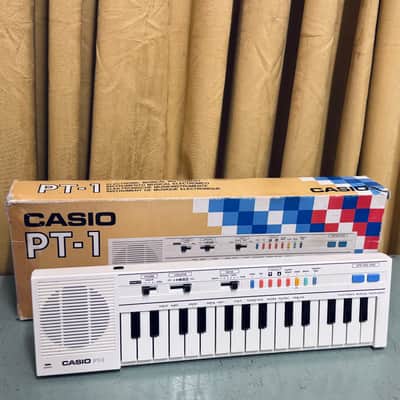 Casio PT-1 w box, manual and more 1980s