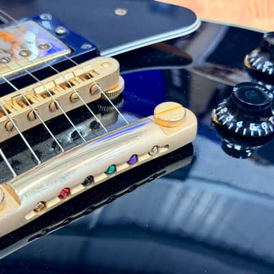 🔥2015🔥 Burny SRLC-55 Black Les Paul Custom~ Gold Hardware~ Japanese Import! image 8