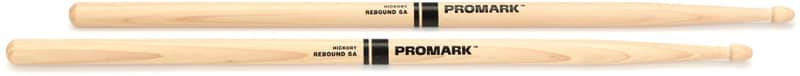 Promark Rebound Drumsticks - Hickory - 0.565-inch - Acorn Tip (2-pack) Bundle image 1