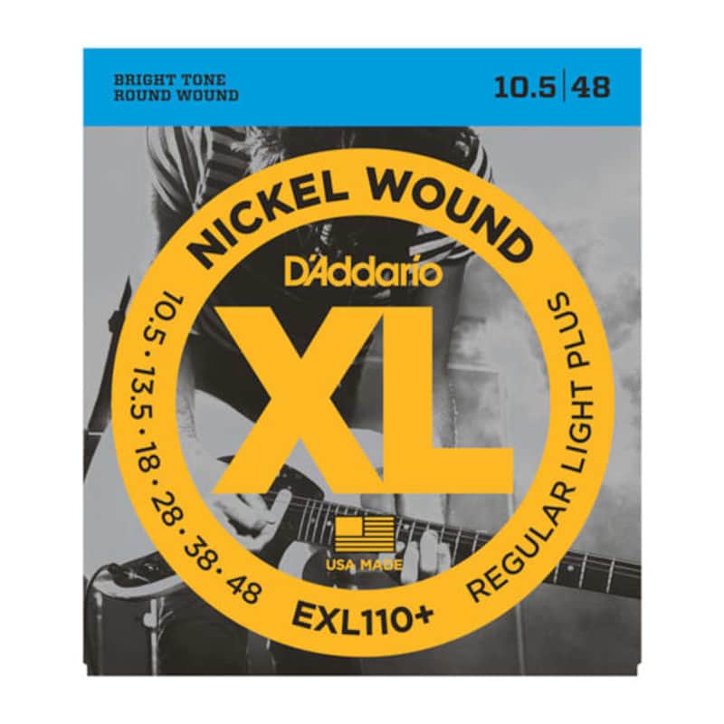 D'Addario EXL110+ Nickel Wound, Regular Light Plus, 10.5-48 image 1