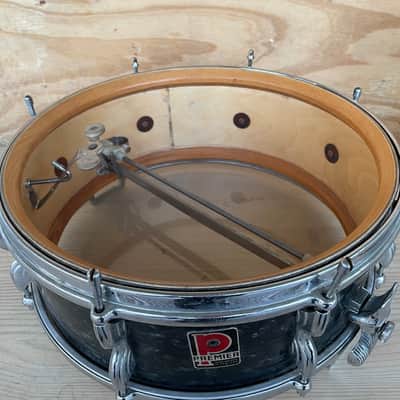 Premier  1960’s premier snare drum 1960’s Black marble imagen 3