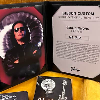 Gibson Gene Simmons Signature EB-0 2023 - Ebony Custom Shop - KISS Demon MIB image 1