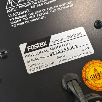 Vintage Fostex 6301B 80s 90s - Made in Taiwan - with XLR image 7